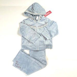 NWT Gymboree Girl Lace Trim Velour Pant & Lace Trim Velour Hoodie Size 4T